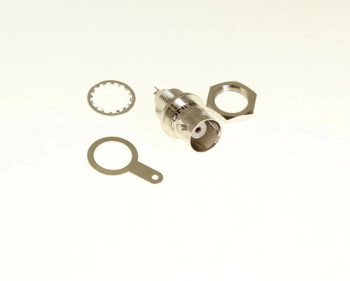 10x 112424 Amphenol BNC Bulkhead Receptacle CoAxial RF Connector - Image 1 of 1