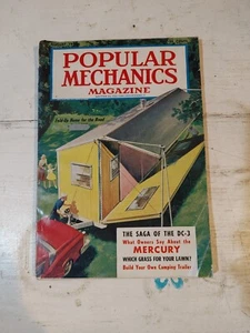Popular Mechanics Magazine. Build Your Own Camping Trailer. Book August 1957 - Foto 1 di 3