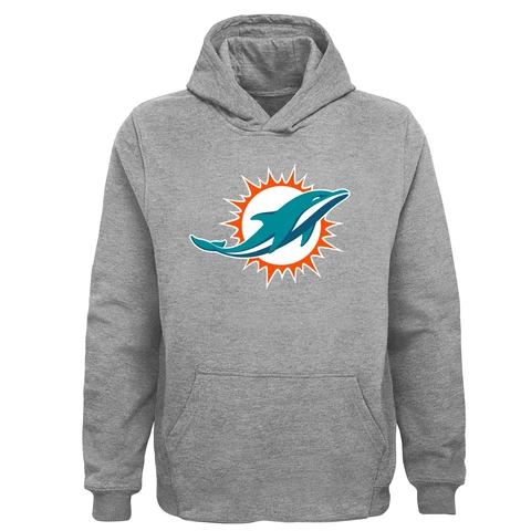 Outerstuff NFL Miami Dolphins Youth Boy's Primary Logo Fleece Hoodie Cover