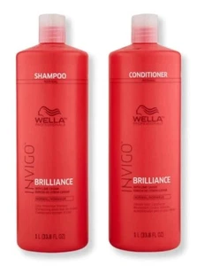WELLA Invigo Brilliance Shampoo Conditioner Duo for Normal Hair 33.8 oz NEW!! - Picture 1 of 2
