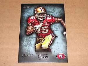 2012 Topps Inception VERNON DAVIS #47 Blue Variant/252 49ers - Broncos TERRAPINS - Picture 1 of 2
