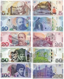 GEORGIA 5-10-20-50-100 ₾ Lari GEL 2016-2024 Pick P-76-80 UNC Banknotes SET RARE! - Picture 1 of 8