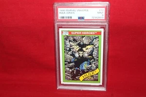 Marvel Universe Impel 1990 Incredible Hulk Grey #17 PSA 9 superhéroes - Imagen 1 de 2