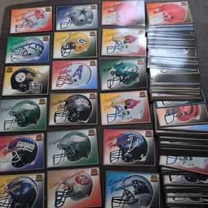 Lot of 104 - 1995 Pacific Prisms - Team HELMETS - NFL Logos - FULL LOT ( 1-30 ) - Picture 1 of 3