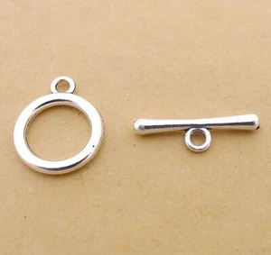 100 juegos de broches de plata tibetana OT 20x16 mm 21x16 mm A2814 hágalo usted mismo fabricación de joyas - Imagen 1 de 1