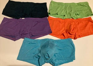 Pack of 5 Mens Trunks (US size L) Summer Cool Underwear with front pouch #419 - Picture 1 of 7