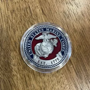 United States Marine Corps Challenge Coin - USMC Devil Dog - 2-seitig - 1,5" NEU - Bild 1 von 4