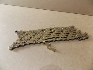 Gold KMC X10 10 Speed Chain 106 Link bcb55 - Picture 1 of 2