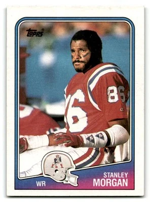 1988 Topps #180 Stanley Morgan New England Patriots - Image 1 of 2