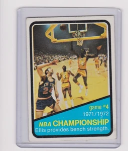 1972-73 Topps #157 NBA Championship Game 4. Lakers vs Knicks - Picture 1 of 1