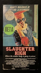 Slaughter High Unrated Beta Tape (NOT VHS) Horror Slasher Rental Betamax Vestron - Bild 1 von 8