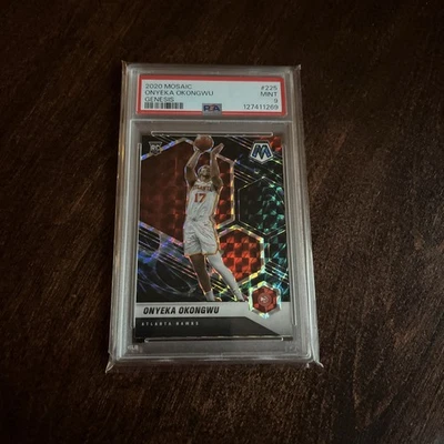 2020-21 Mosaic Onyeka Okongwu SSP RC Genesis Rookie #225 Hawks PSA 9 - Image 1 of 2