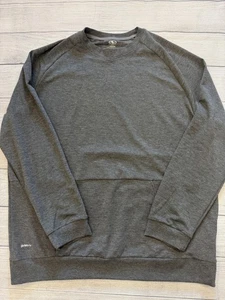Athletic Works Sweatshirt Mens XL Gray DriWorks Raglan Crewneck Kangaroo Pocket - Picture 1 of 7