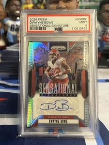 2024 Prizm Dwayne Bowe Sensational Signatures Auto /149 #SS-DBE KC Chiefs PSA 9 - Picture 1 of 3