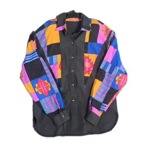 Vintage Wrangler Style Button Up Size Medium? Western Cowboy Aztec Native - Picture 1 of 12