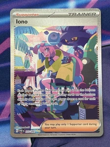 Pokémon TCG Paldean Fates Iono Holo Card 237/091 Special Illustration Rare NM - Picture 1 of 6