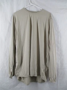 Gen 3 Level 1 X-Large Long Sand Tan Silk Weight Undershirt Top ECWCS Army USGI - Picture 1 of 2