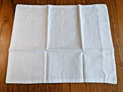 Funda de almohada de encaje vintage para cuna cama bebé niño pequeño funda de almohada de algodón 42 cm x 33 cm. Foto 1 de 4