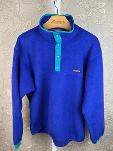 Vintage Patagonia Synchilla Snap-T Pullover Fleece Jacket Size L - Picture 1 of 8