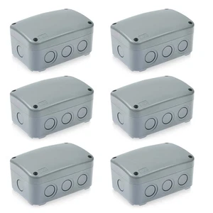 Caja de conexiones electrónicas 6 piezas impermeable a prueba de polvo estuche de proyecto ABS 125 x86 x62 mm - Imagen 1 de 12