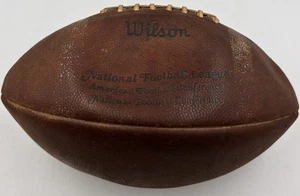 Wilson 1975 Official NFL Vintage Leather Football Date Code "H M" Pete Rozelle - Picture 1 of 11