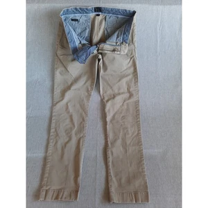 J Crew Men 31X30 Lined 404 Slim Fit Stretch Ivory Cream Straight Leg Chino Pants - Picture 1 of 8