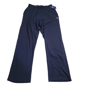 Champion Pants Mens Large Navy Open Bottom Athletic Lounge New Tags - Picture 1 of 8