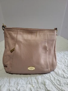 Bolso de Hombro Hobo Michael Kors Hallie Cuero Guijarro Rubor/Rosa Suave Grande - Imagen 1 de 13
