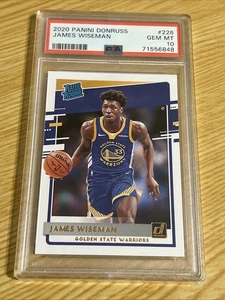 2020 Panini Donruss Rated Rookie #226 James Wiseman RC PSA 10 - Picture 1 of 2