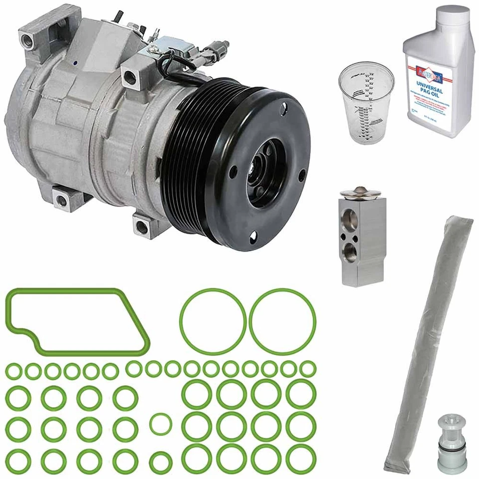 Compresor de aire acondicionado Omega con kit de reparación de aire acondicionado para Toyota Tundra 2012-2018 Foto 1 de 1