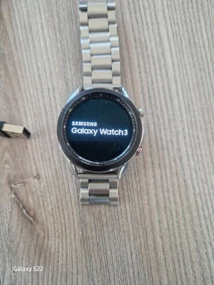 Samsung Galaxy Watch3 SM-R840 45mm Edelstahlgehäuse in Schwarz - Bild 1 von 4