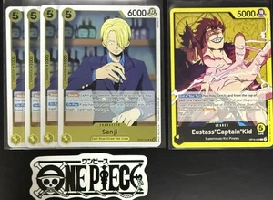 4x One Piece EB02-054 R Sanji + Leader - English - Foil - Play Set - TCG - Mint - Picture 1 of 1