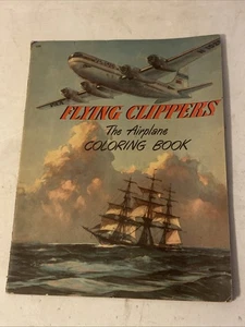 Vintage FLYING CLIPPERS Airplane Coloring Book - Imagen 1 de 15