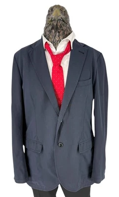 HUGO BOSS Hombre Azul Marino Algodón Blend Americana Benefit-D EU54 DE54 US44 - Imagen 1 de 4