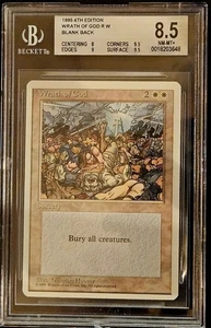 1995 Magic The Gathering MTG Wrath Of God ~ Fourth Edition  BGS 8.5 MINT - Picture 1 of 2