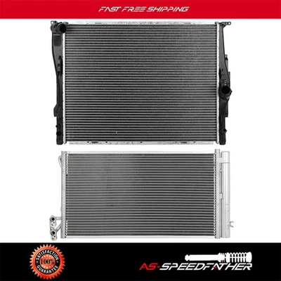 For 2011-13 BMW 128i 2009-11 BMW Z4 Aluminum Radiator & A/C Condenser Assembly - Image 1 of 4