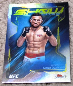 2025 Topps Finest UFC #SS-13 Merab Dvalishvili Show Stoppers refractor - Imagen 1 de 2