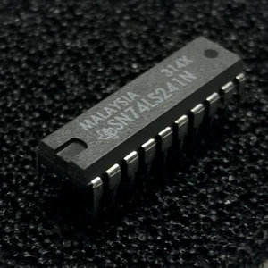 (PKG mit 5) SN74LS241N Oktalpuffer/Treiber, nicht invertierbar, PDIP-20, TI - Bild 1 von 2