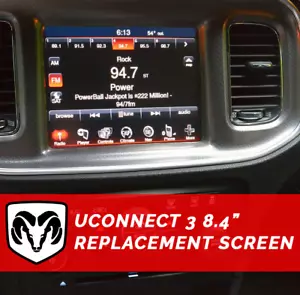 Digitalizador de pantalla táctil de repuesto Uconnect 3 8,4" RB5 RE2 para Chrysler Dodge - Imagen 1 de 11