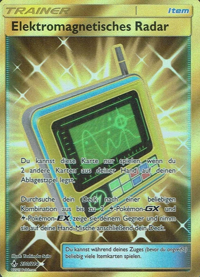 Pokemon SM10 Trainer Electromagnetic Radar 230/214 Forces In Harmony - Image 1 of 1