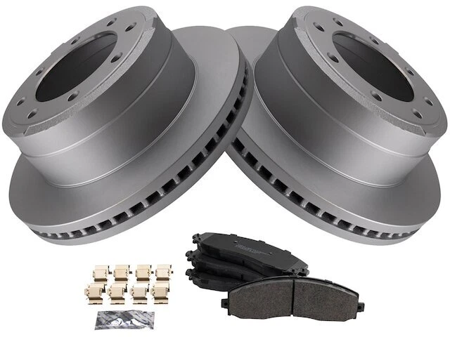 Kit de pastillas de freno trasero y rotor TRQ 69CK11H para Ford F350 Super Duty 2013-2019 Foto 1 de 1