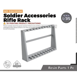 Piezas de actualización de modelo SSG35004 1/35 Escena Modelo Soldado Accesorios Rifle Rack - Imagen 1 de 3
