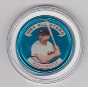 Moneda de béisbol 1964 Topps All Stars Mickey Mantle variación 3 #131 EX Yankees Salón de la fama - Imagen 1 de 2