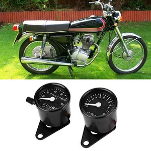 Motorcycle Dual Speedometer Odometer Mechanical Dual Instrument Electronics - Picture 1 of 12