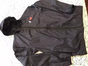 Comme des Garçons Play x K-Way Black Polyamide Jacket Sz L Mint Condition - Picture 1 of 15