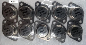 2N6513 RCA Power Transistor 10 Pack 350V  7A  NPN BinA03 - Picture 1 of 1