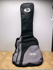 Electric Guitar Carrying Case Bag Soft Black Vinyl Padded Cushion 41” TKL Belt - Picture 1 of 19