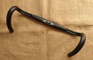 Used Cox black compact alloy dropbars handlebar 31.8mm clamp C-C 40cm - Bild 1 von 5