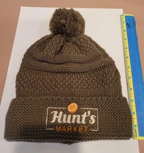 Nuevo Sombrero de Invierno Tejido con Cable Gorra con Puño Verde Oliva Pom Forrado Mercado de Caza - Imagen 1 de 3