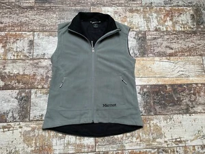 MARMOT Woman's Fleece Grey Zip Windstopper Waistcoast Size S/P - Picture 1 of 5